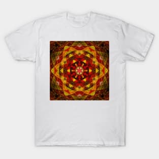 HEXAGONAL RED RAİN DROPS DESİGN T-Shirt